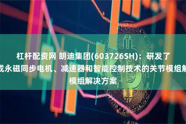 杠杆配资网 朗迪集团(603726SH)：研发了一种集成永磁同步电机、减速器和智能控制技术的关节模组解决方案