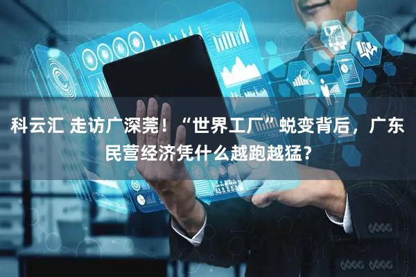 科云汇 走访广深莞！“世界工厂”蜕变背后，广东民营经济凭什么越跑越猛？