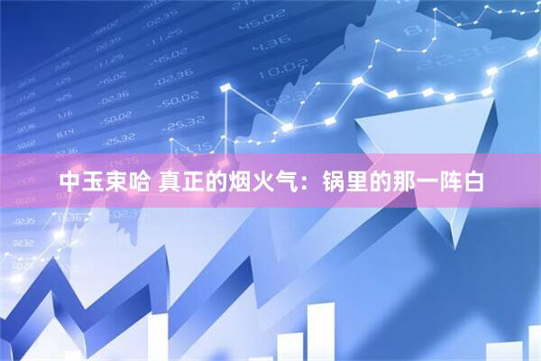 中玉束哈 真正的烟火气：锅里的那一阵白