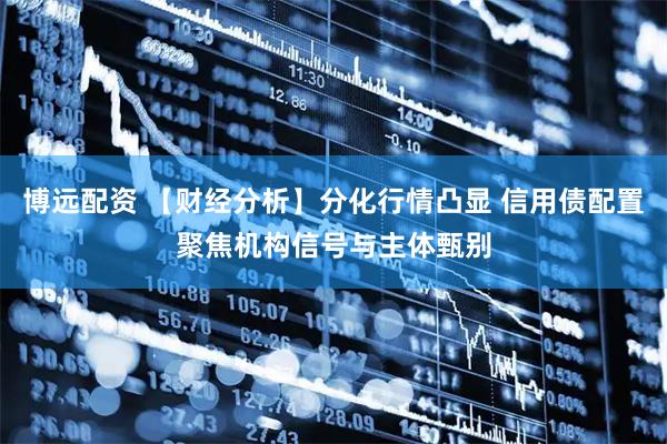 博远配资 【财经分析】分化行情凸显 信用债配置聚焦机构信号与主体甄别